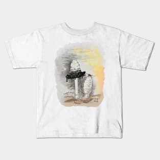 Inky Ink Cap and Spider Friend Kids T-Shirt